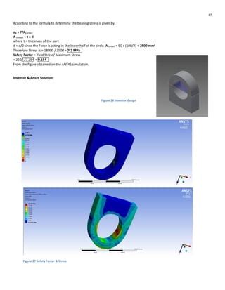 An Advanced learning FEA CAE Ansys Inventor CAM