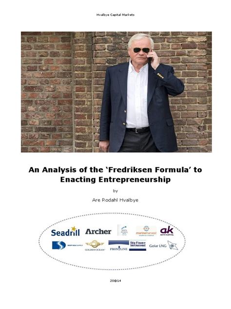 An Analysis of the Fredriksen Formula to Enacting Entrepreneurship v2