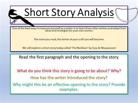 An Analysis of the Short Story