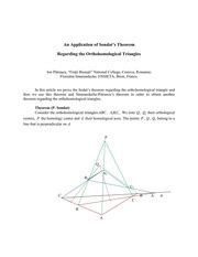 An Application of Sondat’s Theorem Regarding the ... - Archive