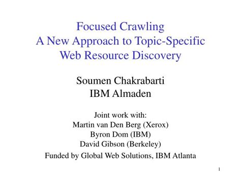 An Approach to Topic Specific Web Resource Discovery