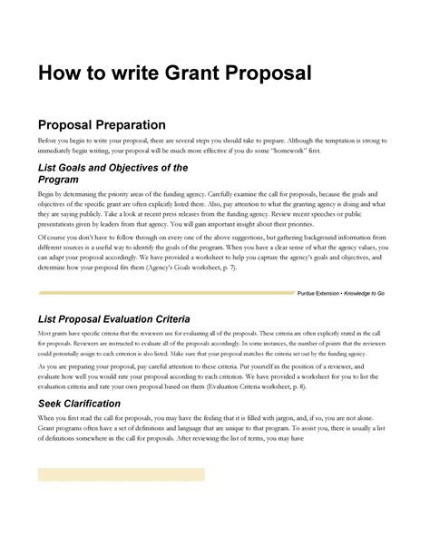 An Award winning Grant Proposal