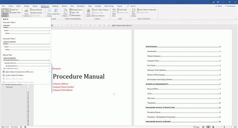 An Easy Microsoft Word Policy and Procedure Manual Template Download