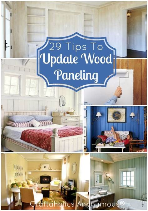 An Easy and Cheap Way to Update Wood Wall Paneling