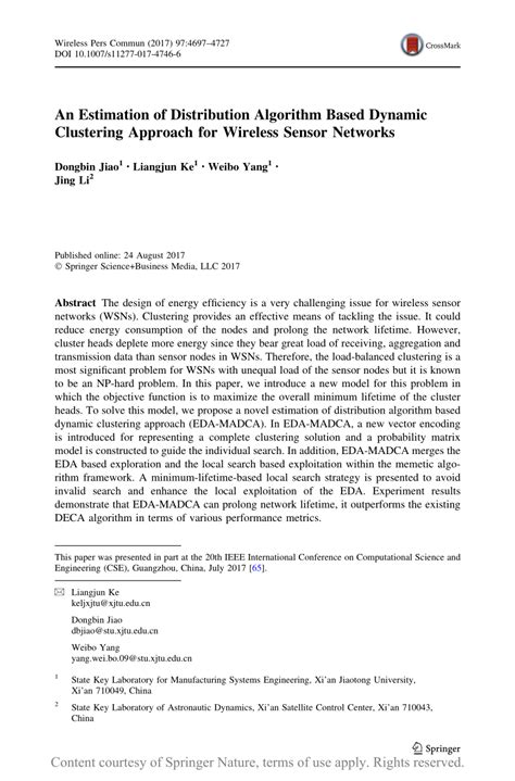 An Estimation of Distribution Algorithm Based Dynamic Clustering ...