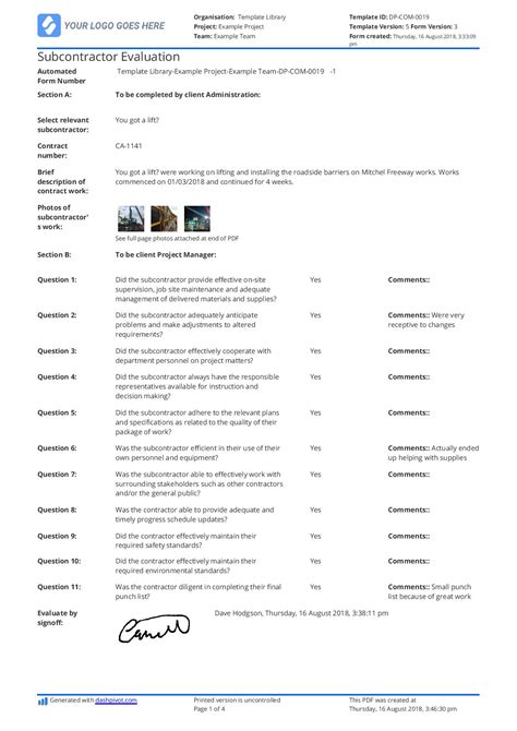 An Evaluation and Comparison Subcontract Report