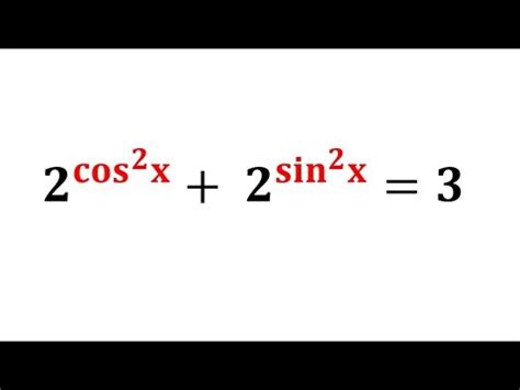 An Exponential Equation with Sine and Cosine YouTube