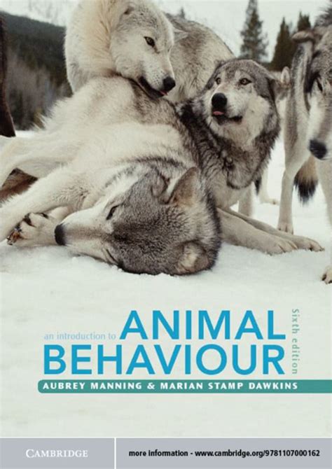 An Introduction To Animal Behaviour 6th Edition