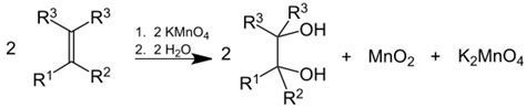 An alkene on treatment with Baeyer