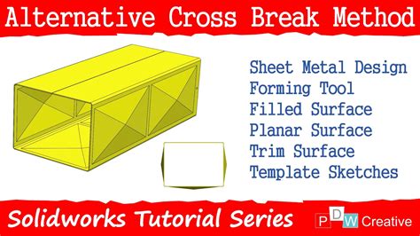 An alternative method to create cross breaks in Solidworks YouTube