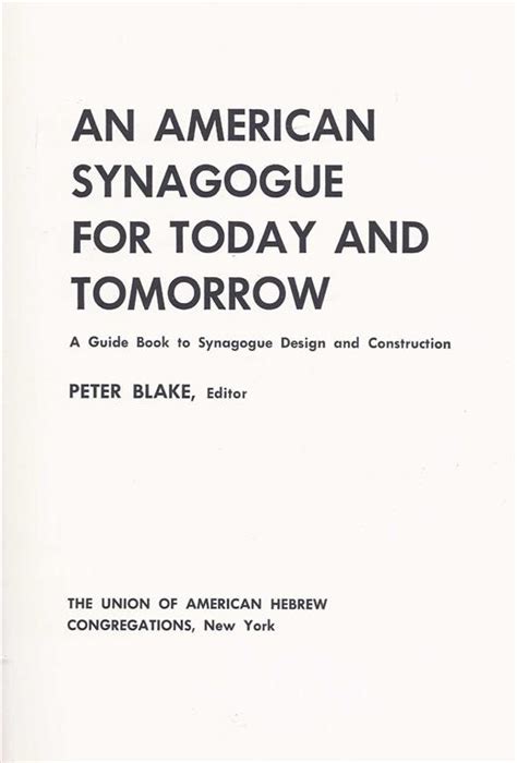 An american synagogue for today and tomorrow a guide book. - Revue germanique internationale, numéro 19 - 2003 : le laocoon.