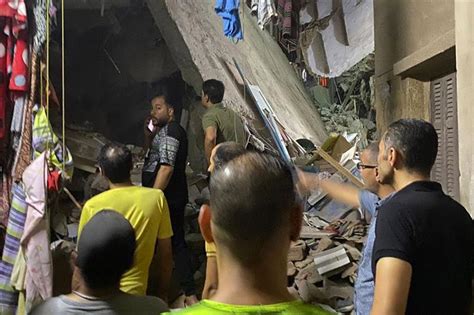 An apartment building collapses in Cairo, killing at least 7, according to Egypt’s state media