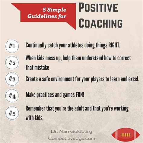 An effective coach is positive