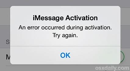 An error occurred during activation facetime.  how iMessage and FaceTime are essential ...