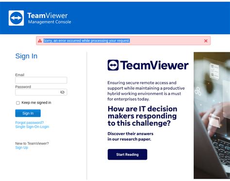 An error occurred while updating Teamviewer. Please check log …