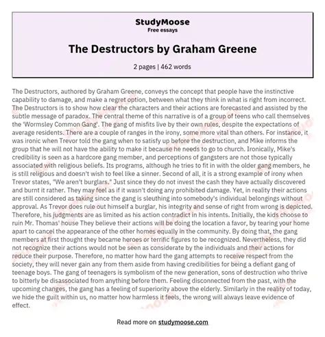 An essay on Graham Greene