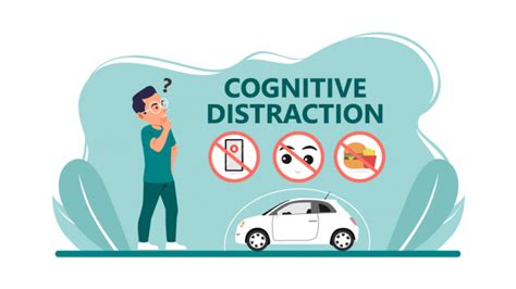 An example of a cognitive distraction is