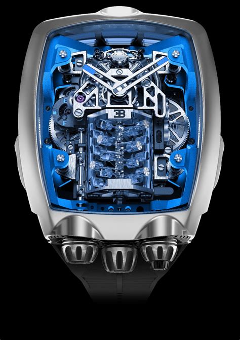 An exclusive timepiece with its own tiny W16 engine