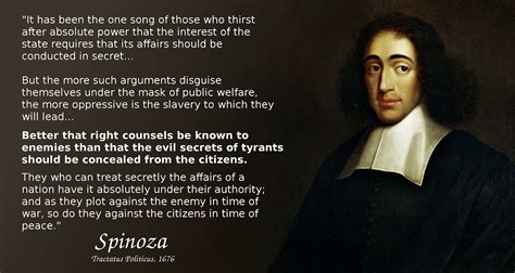 An instance in Spinoza's life