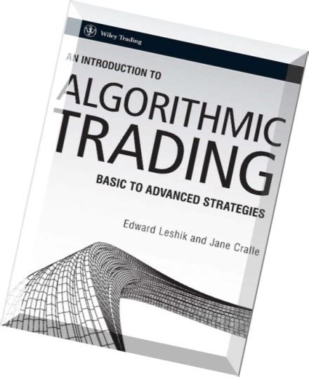 An introduction to algorithmic trading basic to advanced strategies. - Archäologische denkmäler der awarenzeit in mitteleuropa.