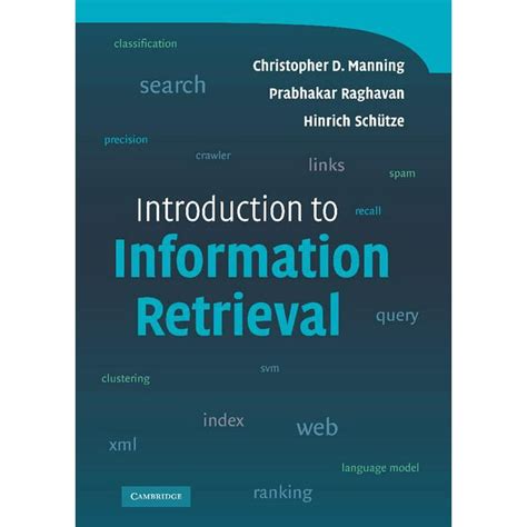 An introduction to information retrieval solution manual. - Movimientos precursores de la emancipación en hispanoamérica.