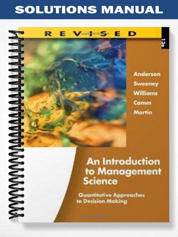 An introduction to management science 13th edition anderson solution manual. - Epson printer online users guide 2530.
