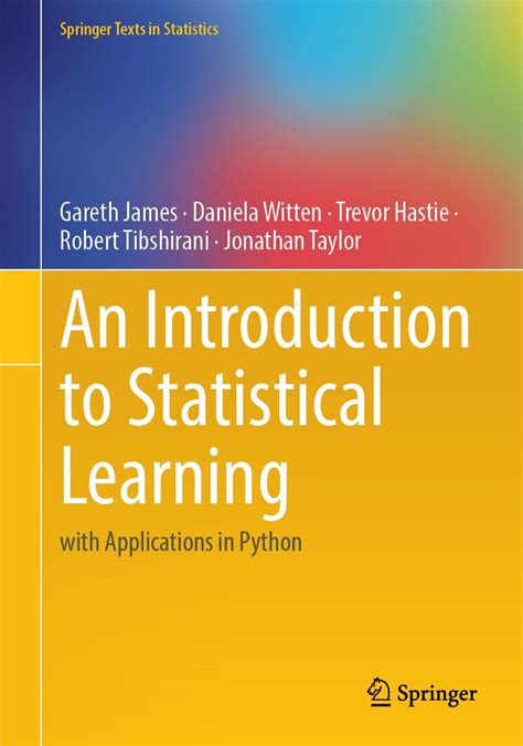 An introduction to statistical learning with python book. .  And you can read it for free! Here...