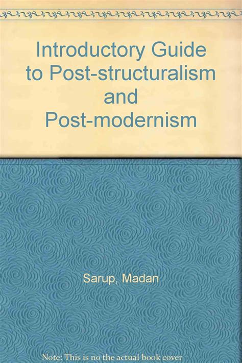 An introductory guide to post structuralism and postmodernism madan sarup. - Manuali d'uso per scooter per disabili.