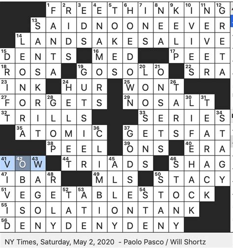 Be Obsessed With Crossword Clue Answers. Find the latest crossword clues from New York Times Crosswords, LA Times Crosswords and many more. ... You can easily improve your search by specifying the number of letters in the answer. Best answers for Be Obsessed With: DWELLON, FIXATE, INTONED; Order by: Rank. Rank. Length. Rank Length Word Clue; 94 .... 
