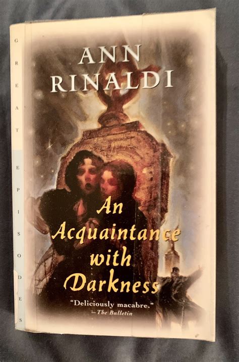 Read Online An Acquaintance With Darkness By Ann Rinaldi