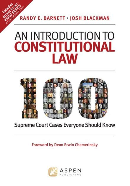 Download An Introduction To Constitutional Law 100 Supreme Court Cases Everyone Should Know By Randy E Barnett