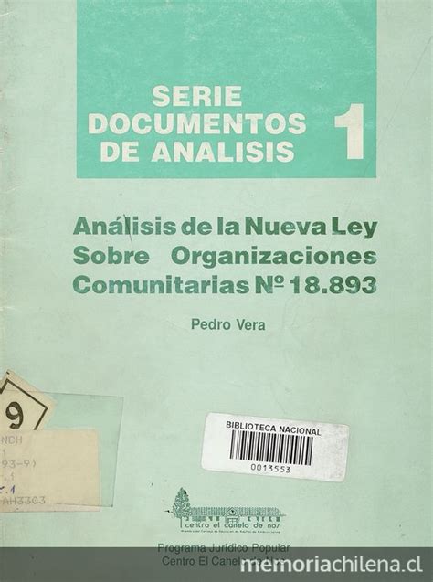 Análisis de la nueva ley sobre organizaciones comunitarias, no. - 1983 jeep cj7 technical service manual.