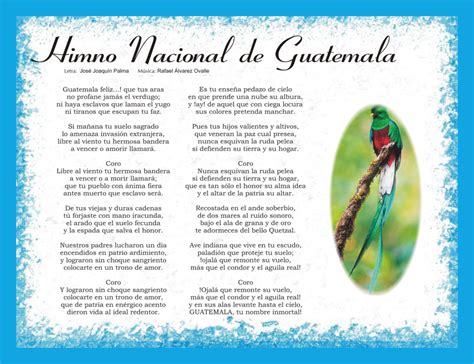 Análisis del himno nacional de guatemala. - The poetry toolkit the essential guide to studying poetry 2nd edition.
