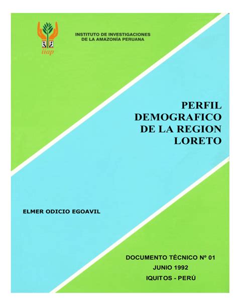 Análisis socio demográfico de la región loreto. - Myśl historyczna w polsce nowożytnej a dzieje ziem nadodrzańskich.