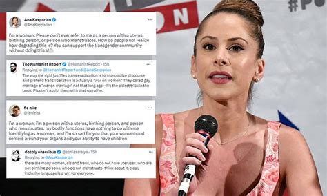 Ana kasparian transphobic. Progressive journalist Ana Kasparian doubles down on "transphobic" language. The left is eating itself. A progressive media host is doubling down after she enraged liberals by insisting women should not be referred to as "birthing persons" or "persons with uteruses.". "The Young Turk" co-host Ana Kasparian laughed at the backlash ... 