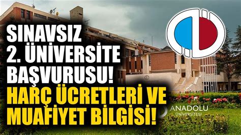 Anadolu üniversitesi 2 üniversite