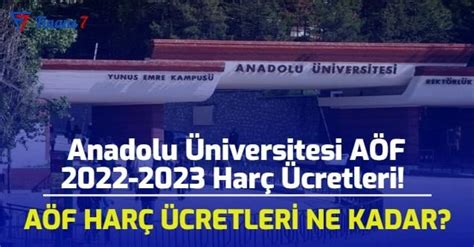 Anadolu üniversitesi harç sorgulama