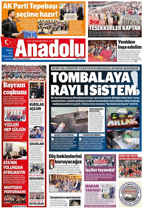 Anadolu gazetesi eskişehir