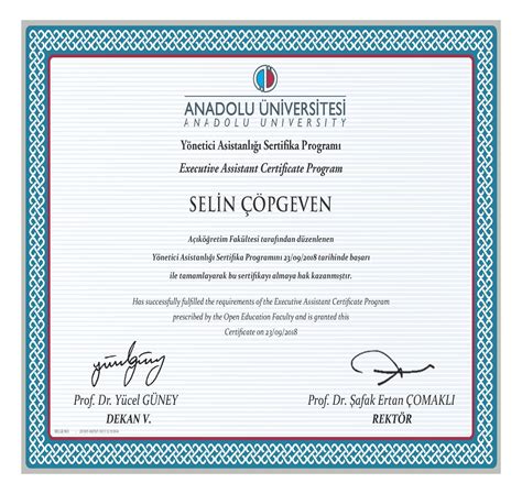 Anadolu sertifika programları