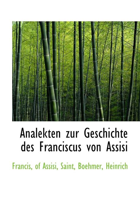 Analekten zur geschichte des franciscus von assisi. - Ein leitfaden für leser von james joyce.