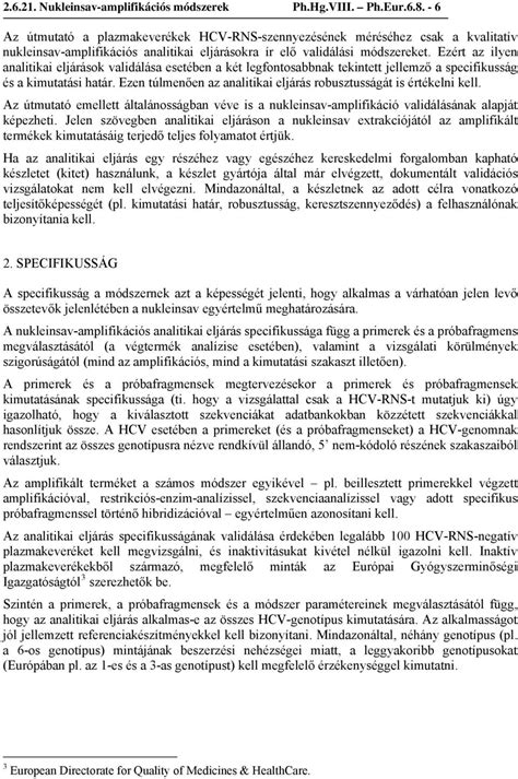 Analitikai módszerek validálása, érvényesítése - PDF Free …