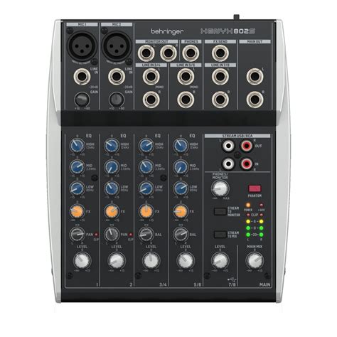 Analog mixer with audio interface.  Tech Specs Type Analog Mixer with USB Interface...