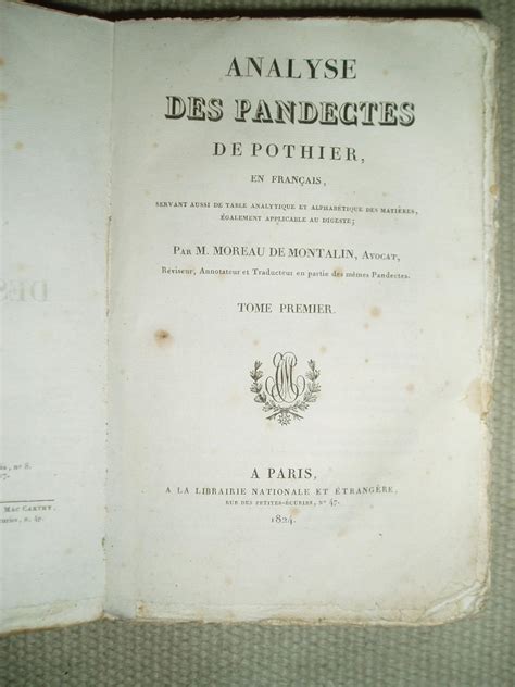 Analyse des pandectes de pothier, en français. - Operator manual for 2188 case ih combines.