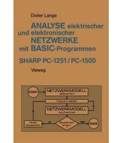 Analyse elektrischer und elektronischer netzwerke mit basic programmen (sharp pc 1251 und pc 1500). - Op de vlucht voor de eindigheid.