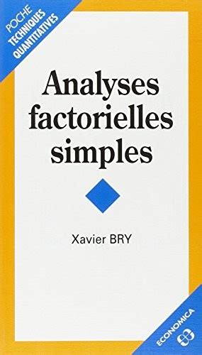 Analyses factorielles simples
