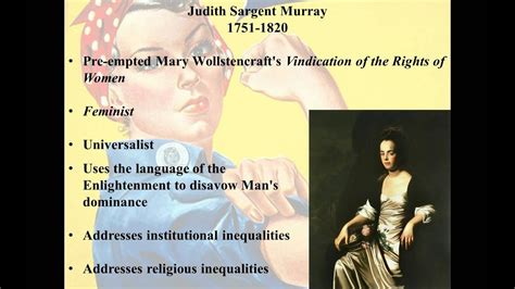 Analysis Of Equality Of The Sexes By Judith Sargent Murray