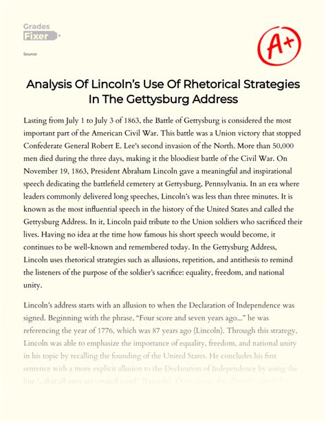 Analysis Of Lincoln