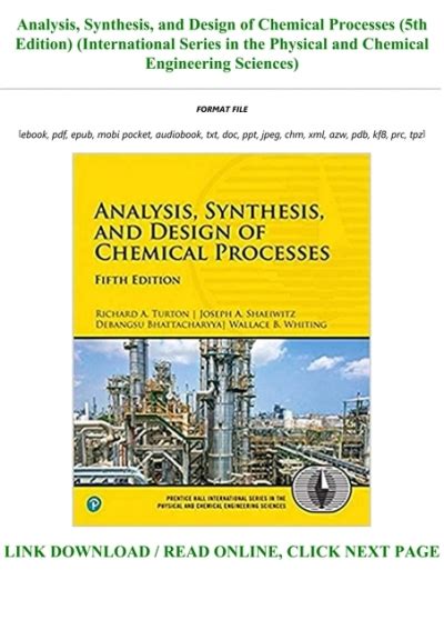 Analysis Synthesis And Design Of Chemical Processes Download Torrent