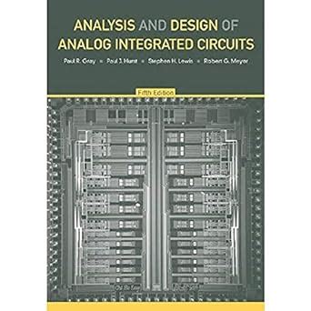 Analysis and design of analog integrated circuits 5th edition solution manual. - Teknologiske forandringer i dansk industri, 1870-1896.