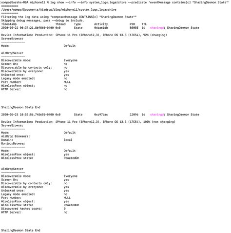 Analysis of Apple Unified Logs: Quarantine Edition [Entry 11 ...